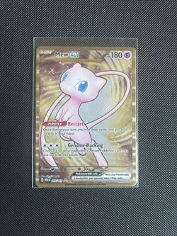 Pokemon TCG Mew EX 205/165 Scarlet & Violet Gold Metal Promo Card - Image 1