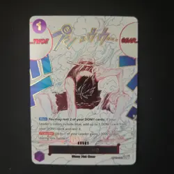One Piece Card Gear 2 OP11-080 Fist of Divine Speed SP Rare Alternative Art - Image 1