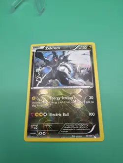 Zekrom Rare Reverse Holo XY - Roaring Skies 64/108 Pokemon 2015 TCG Foil Card - Image 2