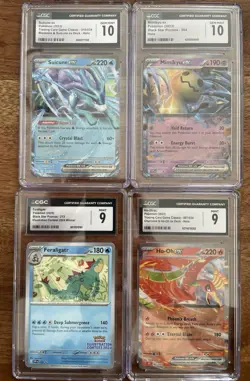 Pokemon CGC Graded English 4 Card Lot EX Illustration - Image 1