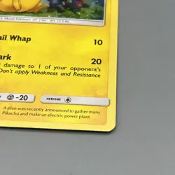 Pikachu SM86 Sun & Moon Black Star Promo Cosmos Holo Pokemon Card - NM - Image 2
