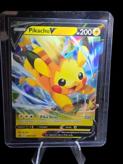 Pikachu V SWSH285 SWSH: Sword & Shield Promo Cards Holo Pokemon - Image 1