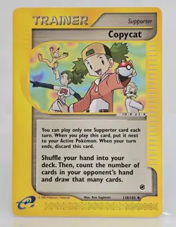 Pokemon Expedition Trainer 138/165 Copycat Card - Image 1