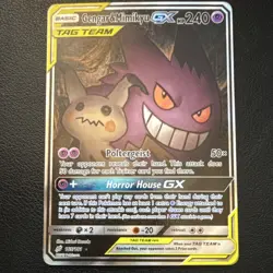 Pokemon Gengar & Mimikyu GX 165/181 Sm-Team Up Ultra Rare Holo HP240 - Image 1