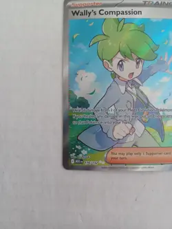 Wally's Compassion 176/132 Mega Evolution Holo Pokemon Card, English, NM - Image 3