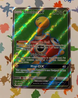 Pokemon TCG Shuckle GX 195/214 Sun & Moon Lost Thunder Full Art English 2018 - Image 1
