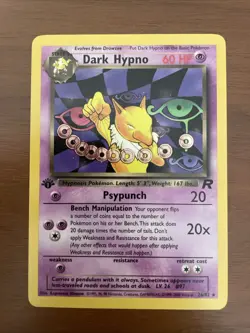 Pokemon TCG Dark Hypno Team Rocket 26/82 1st Edition Non-Holo Rare - Image 1