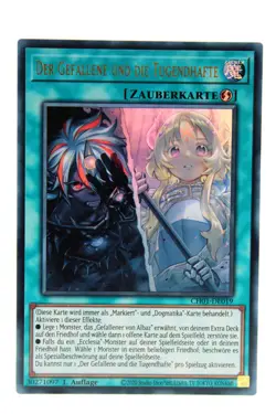 YuGiOh! CH01 - DE019 Der Gefallene und die Tugendhafte - Ultra Rare deutsch - Image 1