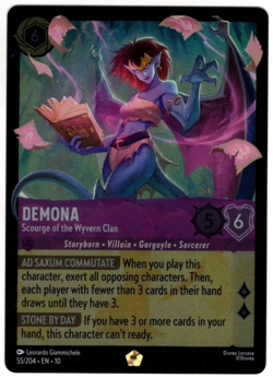 Disney Lorcana Demona Scourge of the Wyvern Clan COLD FOIL NM English - Image 1