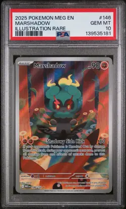 Pokemon Marshadow 146/132 Me01: Mega Evolution IR PSA 10 GEM - Image 1