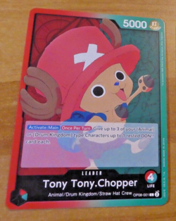 ONE PIECE TWO LEGENDS ENGLISH CARD GAME CARTE TONY CHOPPER OP08-001 L EN MINT - Image 1