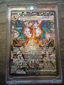 Pokemon TCG Charizard EX Sir Obsidian Flames 223/197 Full Art Secret Rare Card - Image 1