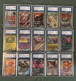 Pokemon Graded Slab Bundle Lot Of 15 Cards - Image 1
