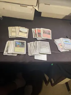 MTG REVISED Edition 100 BASIC LAND LOT - Magic the Gathering Nm++ Unplayed - Image 1