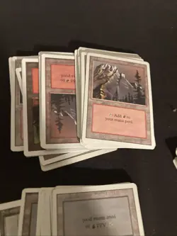 MTG REVISED Edition 100 BASIC LAND LOT - Magic the Gathering Nm++ Unplayed - Image 5