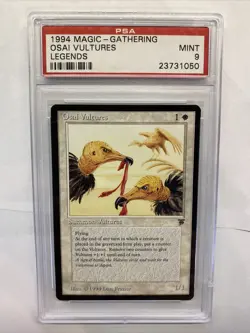1994 Magic the Gathering MTG Legends Osai Vultures PSA Mint 9 - Image 1