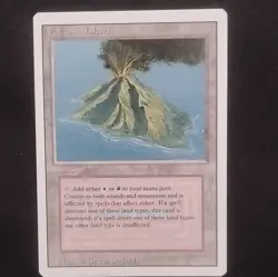 Magic: The Gathering Volcanic Island Land Revised Edition Rare English - Image 1