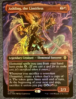 NM Borderless Foil Ashling, the Limitless, MTG, Lorwyn Eclipsed, Magic, 1 - Image 1