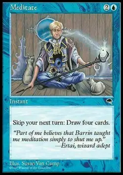 mtg magic meditate tempest ENGLISH meditation tempete - Image 1