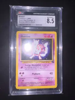CGC 8,5 Mewtwo 3 Black Star Promo Movie Promo 1999 Pokemon Card ENG - Image 1