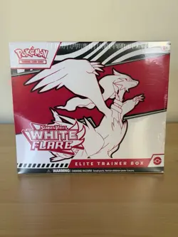 Pokemon Scarlet and Violet White Flare Elite Trainer Box ETB Sealed - Image 1