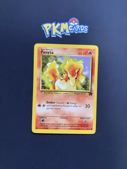 Pokemon TCG Ponyta Team Rocket 64/82 Regular MP. - Image 1