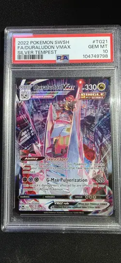 PSA 10 - Duraludon VMAX TG21/TG30 SWSH Silver Tempest - Pokemon - Image 1