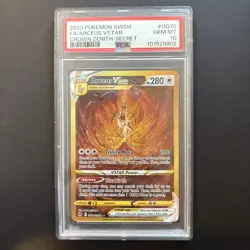 2023 Pokemon SWSH #GG70 FA/ARCEUS VSTAR CROWN ZENITH-SECRET GEM MT PSA 10 - Image 1