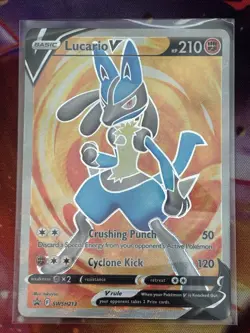 Pokemon Lucario V SWSH213 SWSH: Sword & Shield Promo Holo English - Image 1
