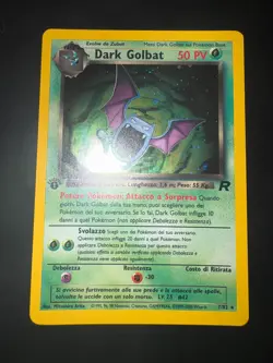 Carta Pokemon Dark Golbat Prima Edizione Team Rocket ITA 7/82 Holo NEARMINT - Image 1
