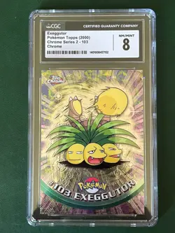 CGC 8 Chrome Series 2 Exeggutor Pokemon Topps 2000 Chrome Holo #103 Near Mint - Image 1
