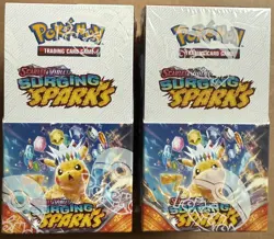 2 x Pokemon Surging Sparks Half Booster Box 18 / 36 Packs New & Sealed - Image 1