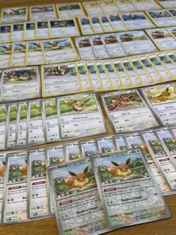 88X EEVEE Pokemon TCG Bundle including reverse holos - Image 1