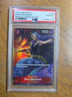 Benn Beckman (Parallel) OP09-009 - One Piece Emperors in the New World PSA 10 - Image 1