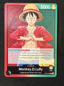 ONE PIECE Romance Dawn OP01-003 Monkey D Luffy Leader Pre Errata 🔥🔥🔥 - Image 1