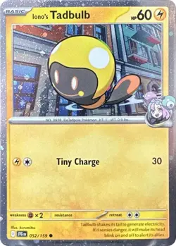 Iono's Tadbulb - (Cosmos Holo) Common Miscellaneous Cards & Products 052/159 NM - Image 1