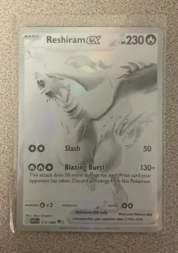 Pokemon TCG Reshiram EX White Flare Mint-Near Mint Condition Card 174/086 ENG - Image 3