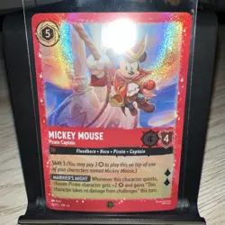 MICKEY MOUSE Pirate Captain - Lorcana 18/P2 - PROMO Disney Lorcana Promo Cards - Image 1