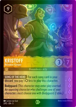 Kristoff - Reindeer Keeper (2/108) Disney Lorcana Promo Cards LP FOIL- Promo - Image 1