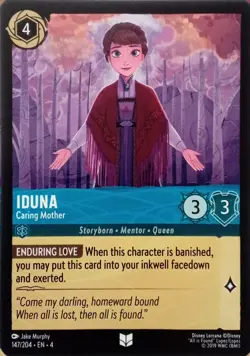 147/204 IDUNA CARING MOTHER URSULAS RETURN UNCOMMON DISNEY LORCANA CARD - Image 1