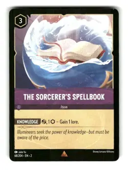 Disney Lorcana Rise of the Floodborn 068/204 EN2 The Sorcerer's Spellbook - Image 1