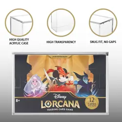 Booster Box Acrylic Display Case F Disney Lorcana Box Magnetic Anti-UV Showcase - Image 3