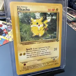 Pokemon Pikachu TCG Jungle Card 60/64 Unlimited Common LP - Image 1