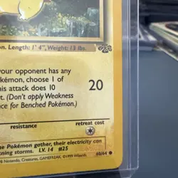 Pokemon Pikachu TCG Jungle Card 60/64 Unlimited Common LP - Image 4