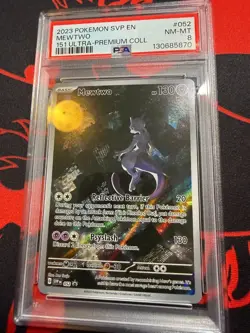 Mewtwo 052 Sv: Scarlet & Violet Promo Cards Holo PSA 8 - Image 1