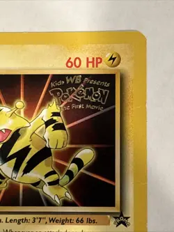 Pokemon Electabuzz #2 Warner Bros Movie Black Star Promo TCG Card - Image 3