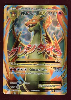Pokemon Mega M Charizard EX XY Holo Full Art Ultra Rare Card 101/108 - Image 1