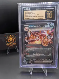 CGC 10 PRISTINE Charizard EX 196 SVP Black Star Promos SVP196 Pokemon Card 011 - Image 1
