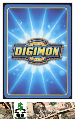 1999 Bandai Digimon Mammothmon card st-46 - Image 2