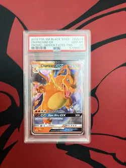 PSA 10 Pokemon Hidden Fates Promo Charizard GX SM211 - Image 1